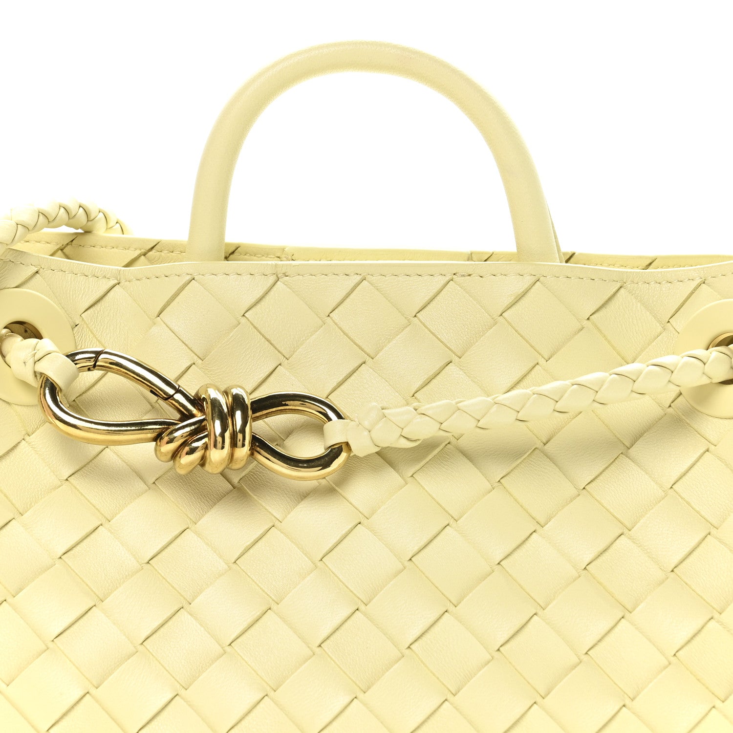 Bottega Veneta Nappa Intrecciato Small Andiamo Shoulder Bag Chamomile 7 of 10