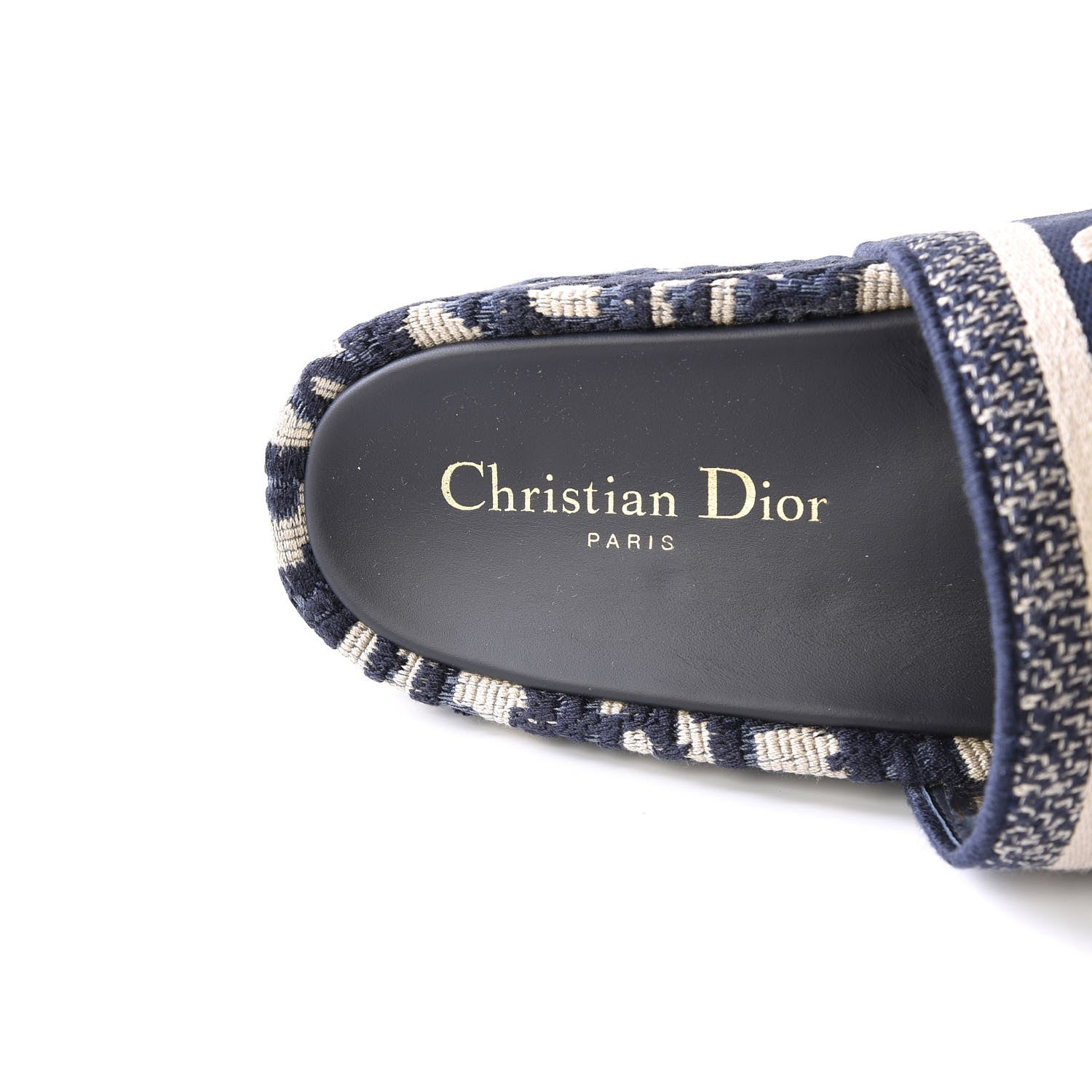 Christian Dior Oblique D-Way Platform Sandal 35 Deep Blue 7 of 9