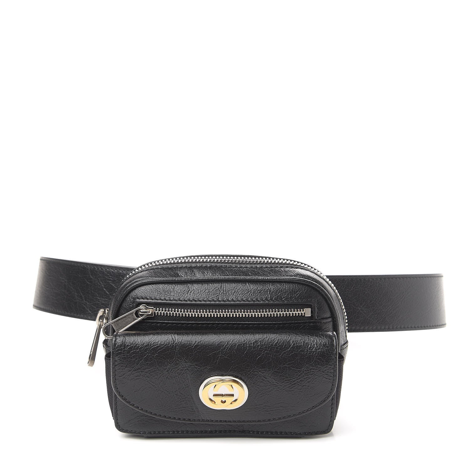 Gucci Fluffy Calfskin Mini Morpheus Belt Bag 90 36 Black 1 of 10