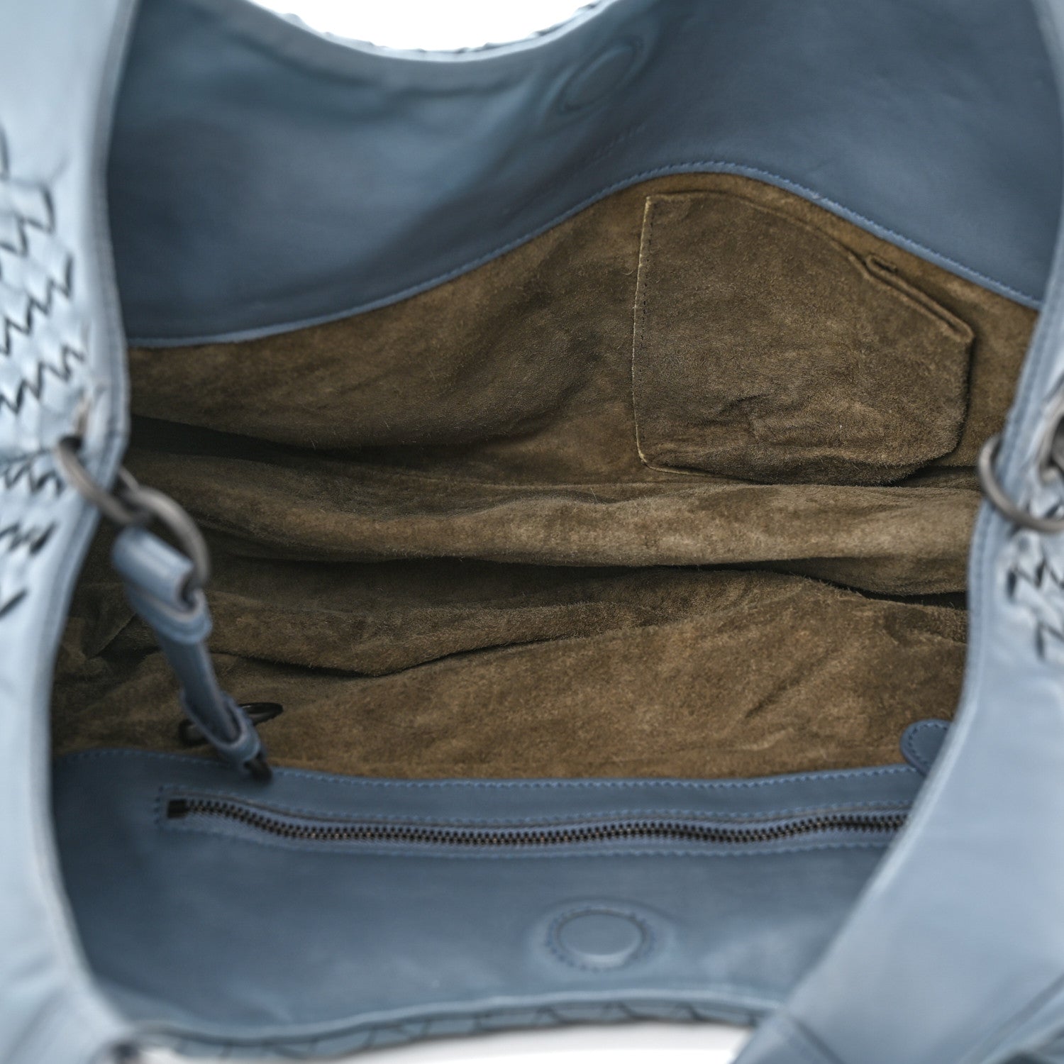 Bottega Veneta Nappa Intrecciato Medium Campana Hobo Blue 5 of 11