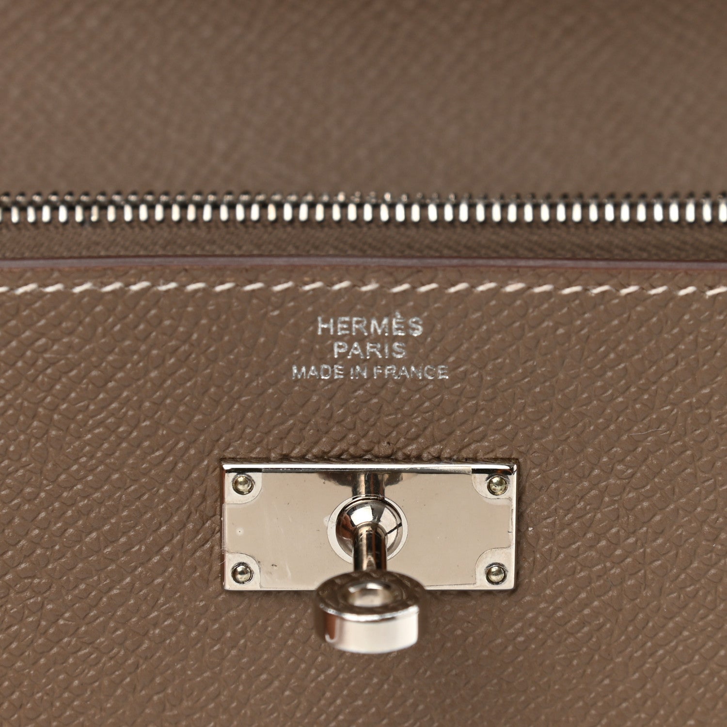 Hermes Epsom Kelly Longue Wallet Etoupe 6 of 10