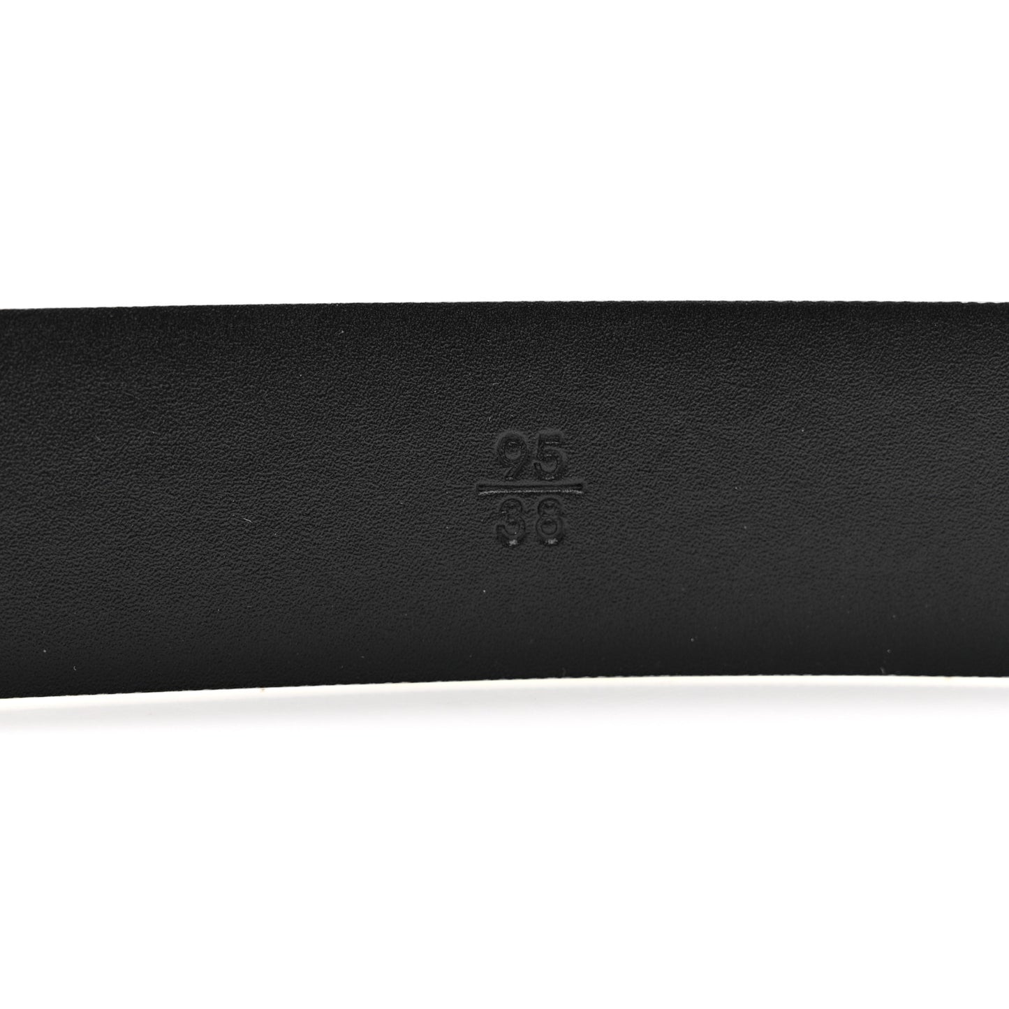 Calfskin Enamel CC Belt 95 38 White