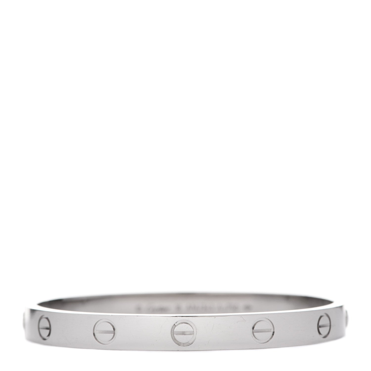 Cartier 18K White Gold LOVE Bracelet 16 1 of 6