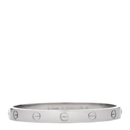 Cartier 18K White Gold LOVE Bracelet 16 1 of 6