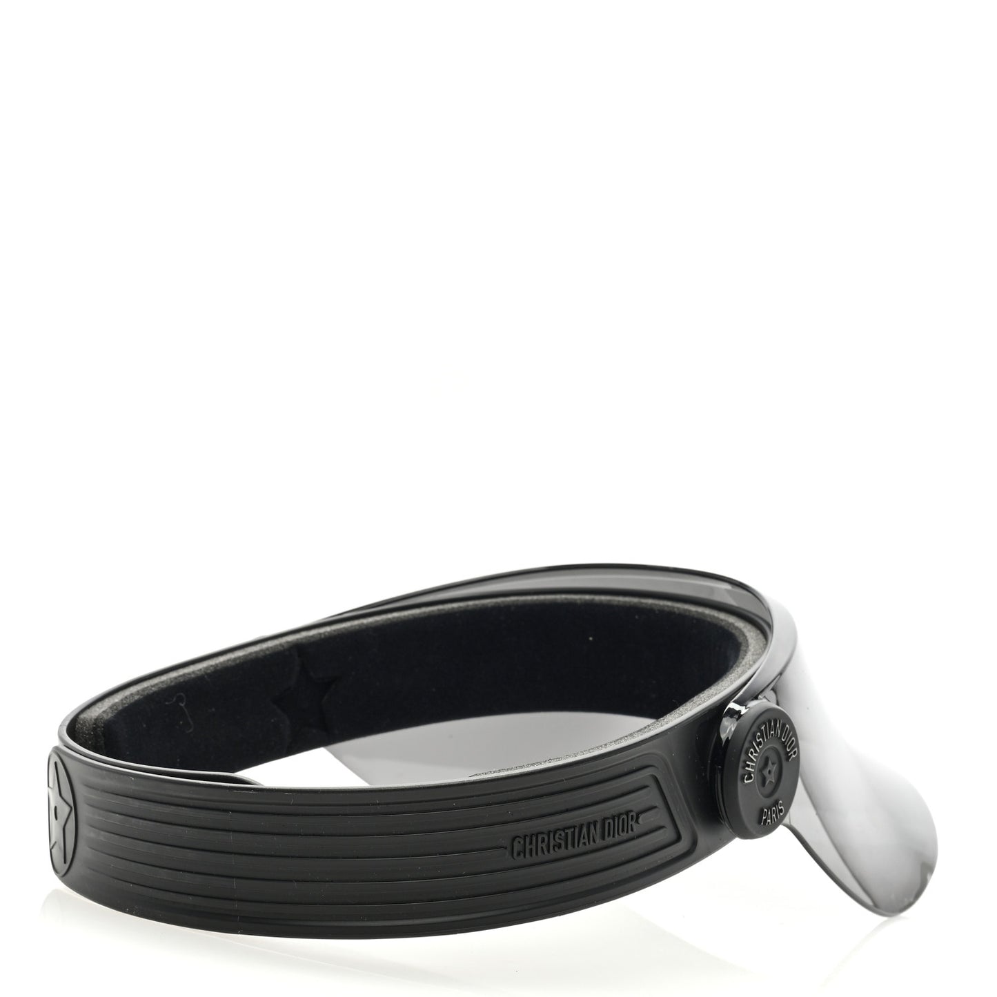 Mirrored DiorClub V1U Sun Visor Black