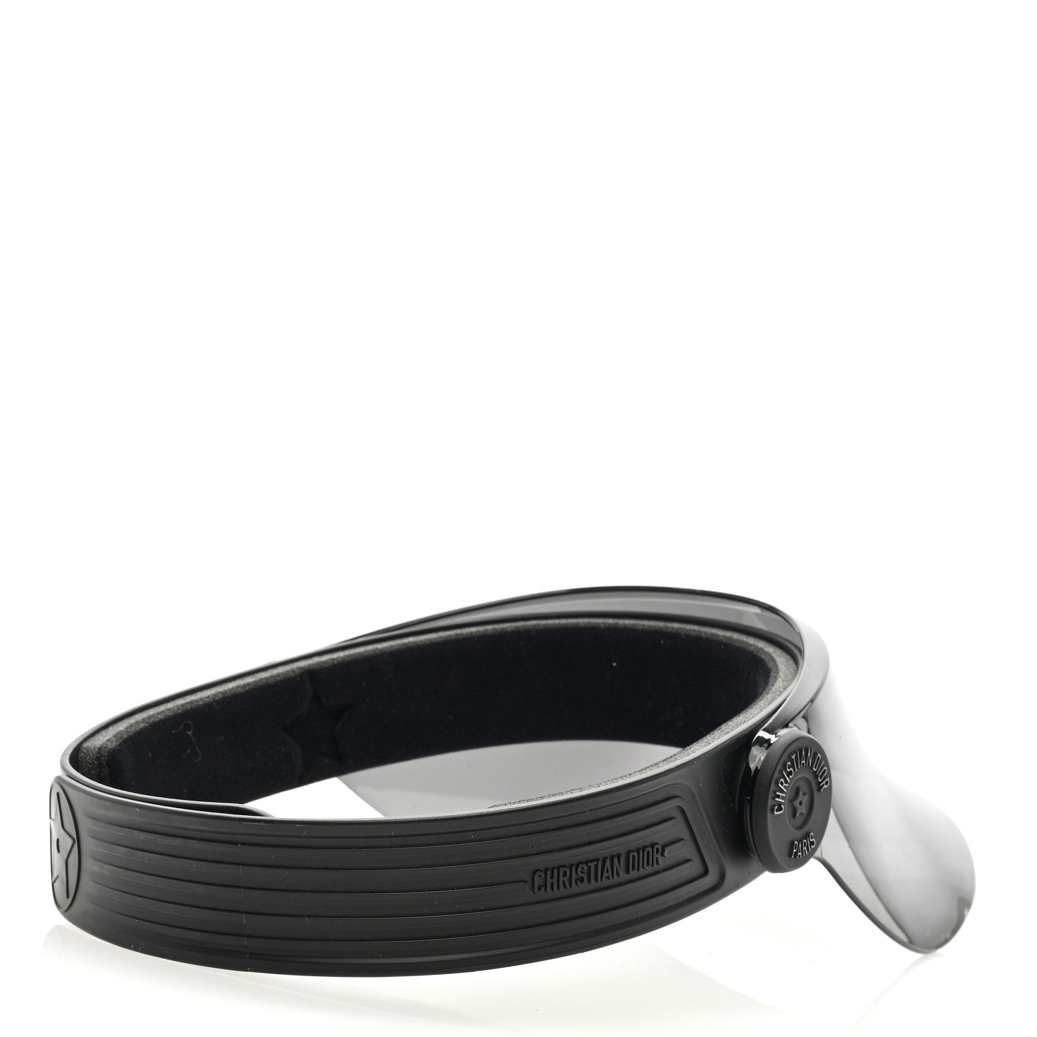 Christian Dior Mirrored DiorClub V1U Sun Visor Black 4 of 8