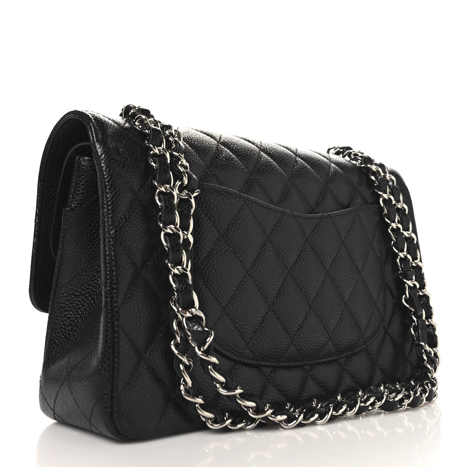 Chanel Caviar Quilted Medium Double Flap Black 3 of 10