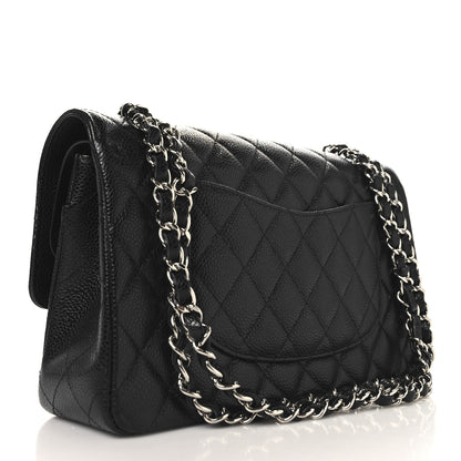 Chanel Caviar Quilted Medium Double Flap Black 3 of 10