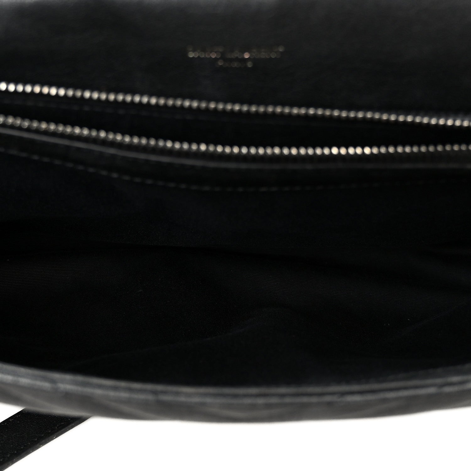 Saint Laurent Sheepskin Matelasse Chevron Monogram Large College Satchel Black 5 of 11