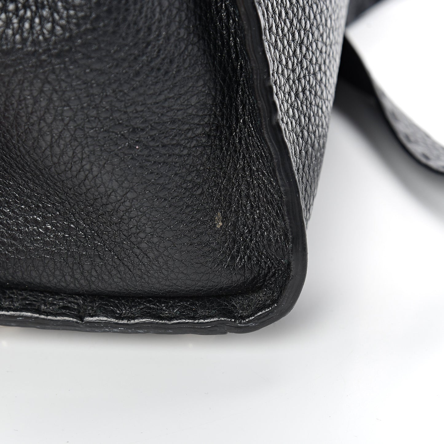 Cuoio Romano Selleria Bi-Color Medium Peekaboo Iconic Satchel Black Mou
