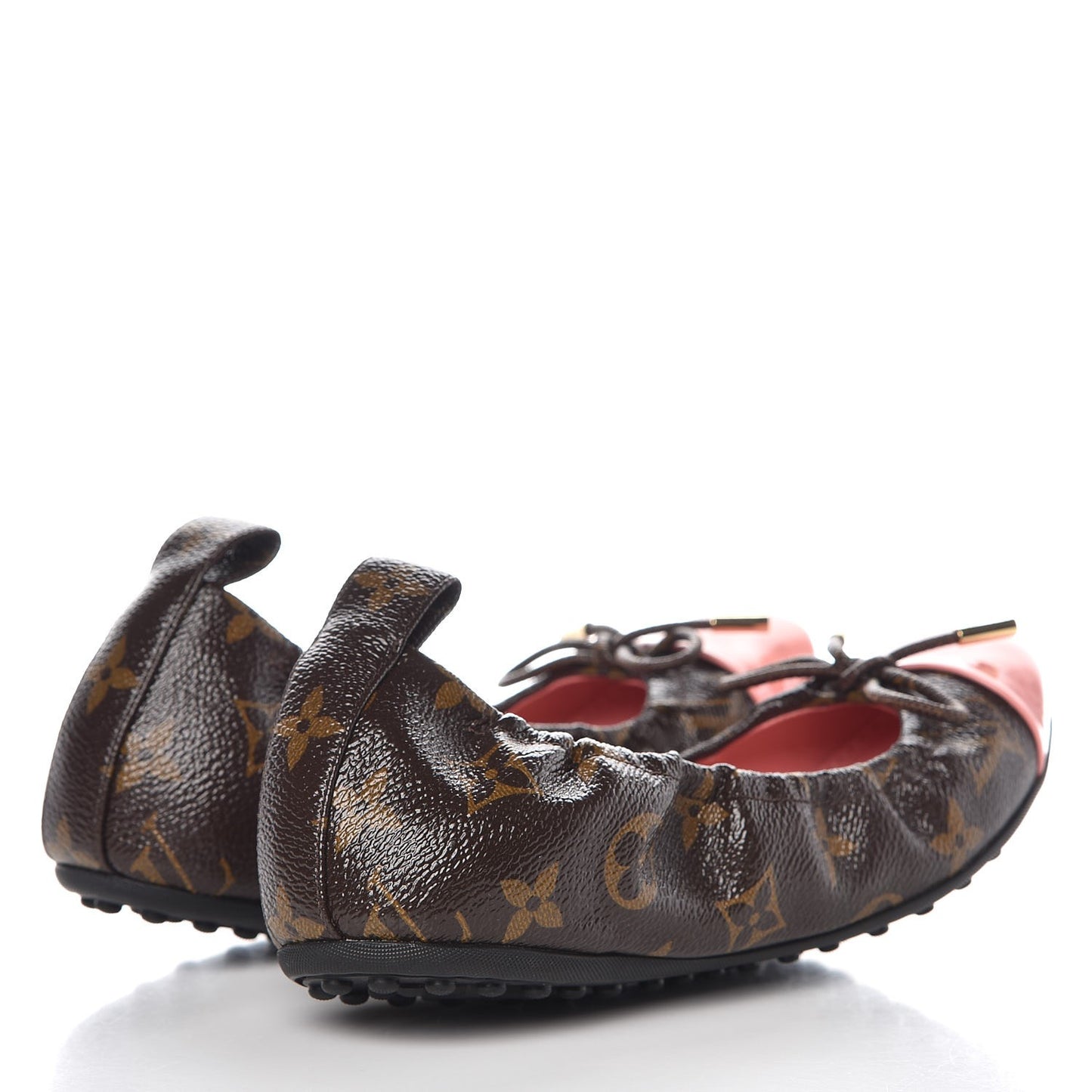 Monogram Patent Flirty Ballerina Flats 36.5 Rose Clair