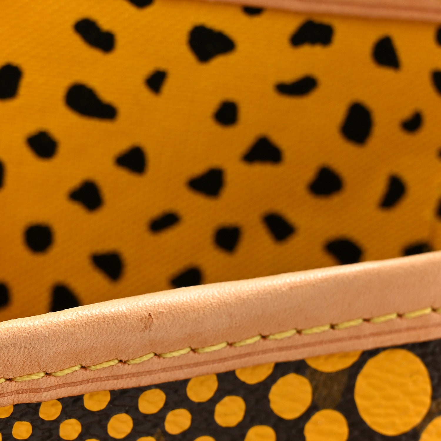 Louis Vuitton Monogram Kusama Waves Neverfull MM Yellow 10 of 12