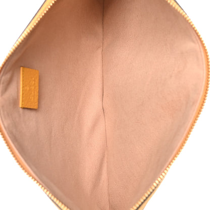 Gucci GG Supreme Monogram Flora Large Ophidia Pouch Clutch Beige Multicolor Crop 5 of 9