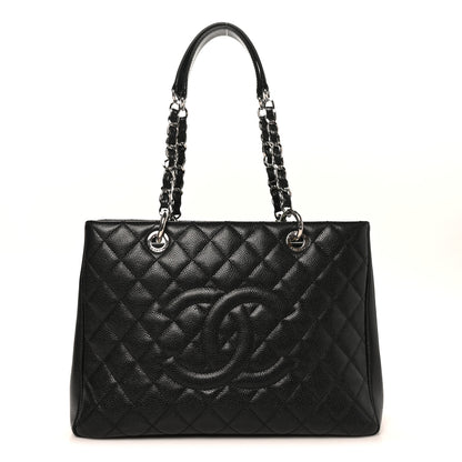 Chanel Caviar Quilted Grand Shopping Tote GST Black 1 of 10