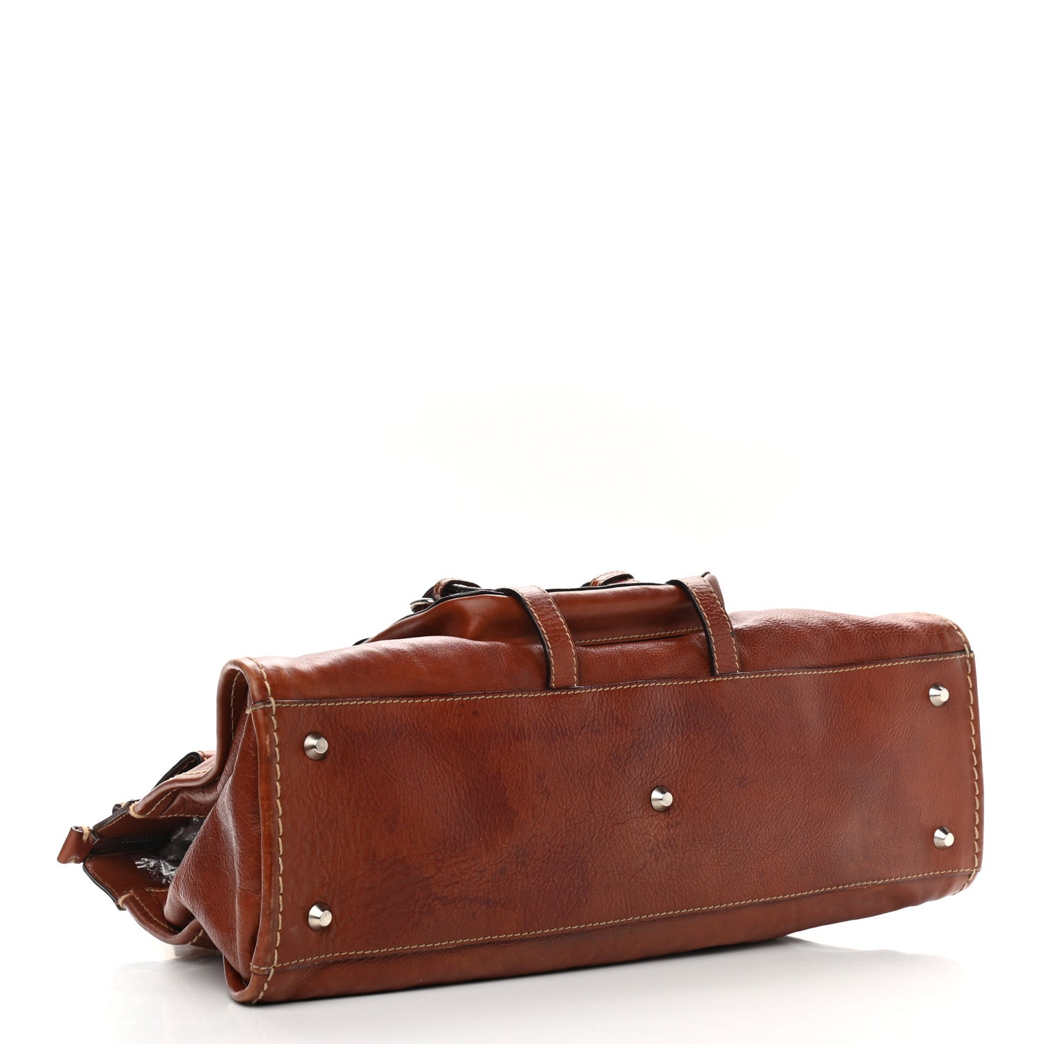 Chloe Calfskin Edith Satchel Ecureil Brown 4 of 17