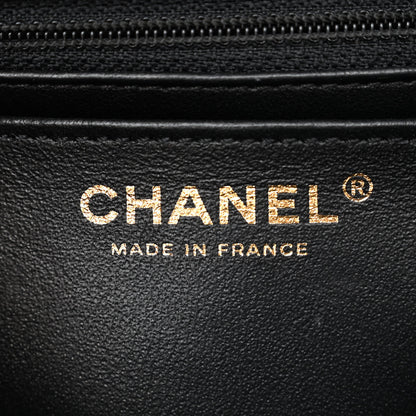 Chanel Calfskin Crocodile Embossed Graffiti 2.55 Mini Cocodile Reissue Flap Black Gold 6 of 10