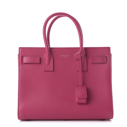 Saint Laurent Calfskin Nano Sac De Jour Lipstick Fuchsia 1 of 7