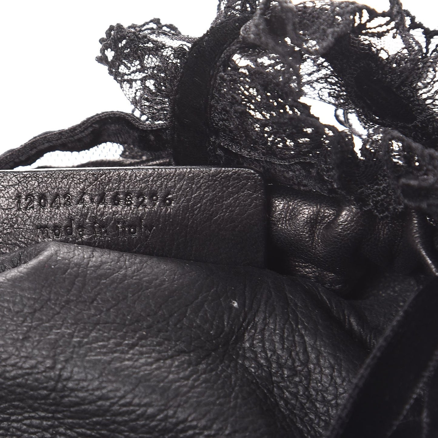Mesh Lace Up Corset Tote Black