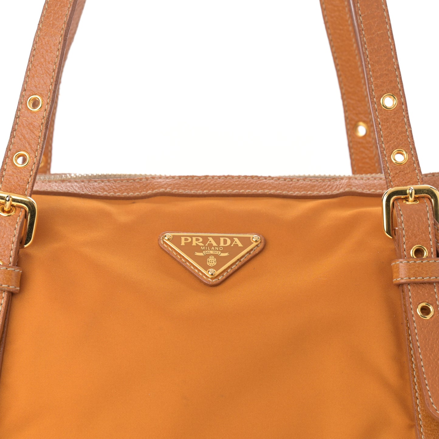 Tessuto Nylon Soft Calf Tote Yellow