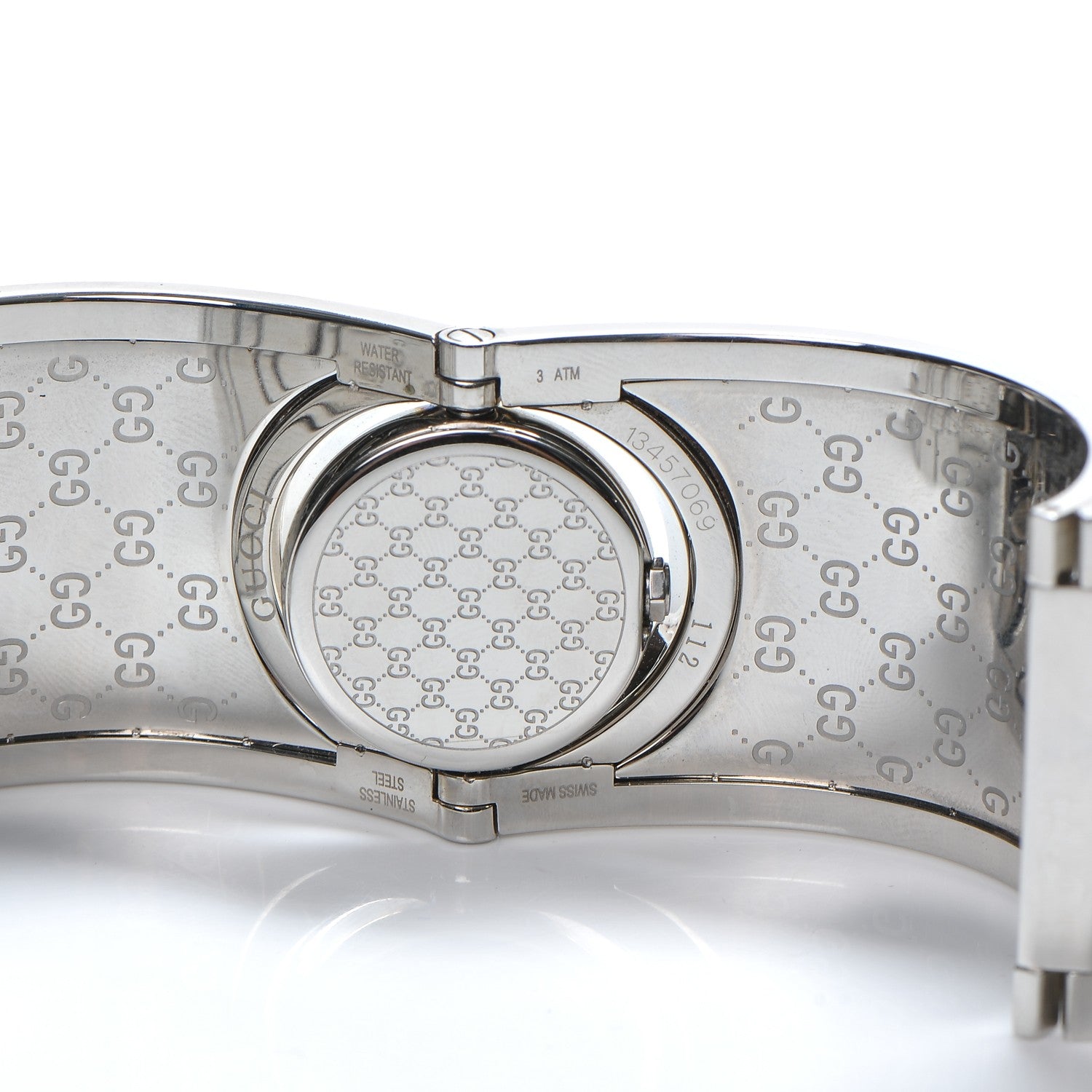 Gucci Stainless Steel Calfskin 33mm Twirl Quartz Watch Brown 5 of 6