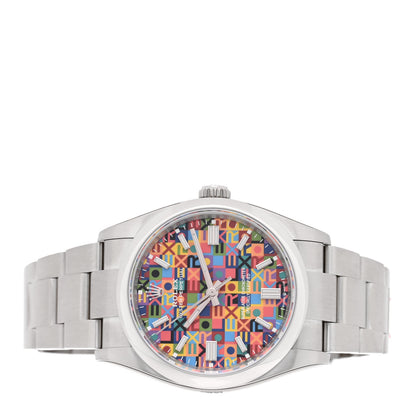 Rolex Stainless Steel 36mm Oyster Perpetual Watch Jubilee Motif Dial 126000 2 of 5