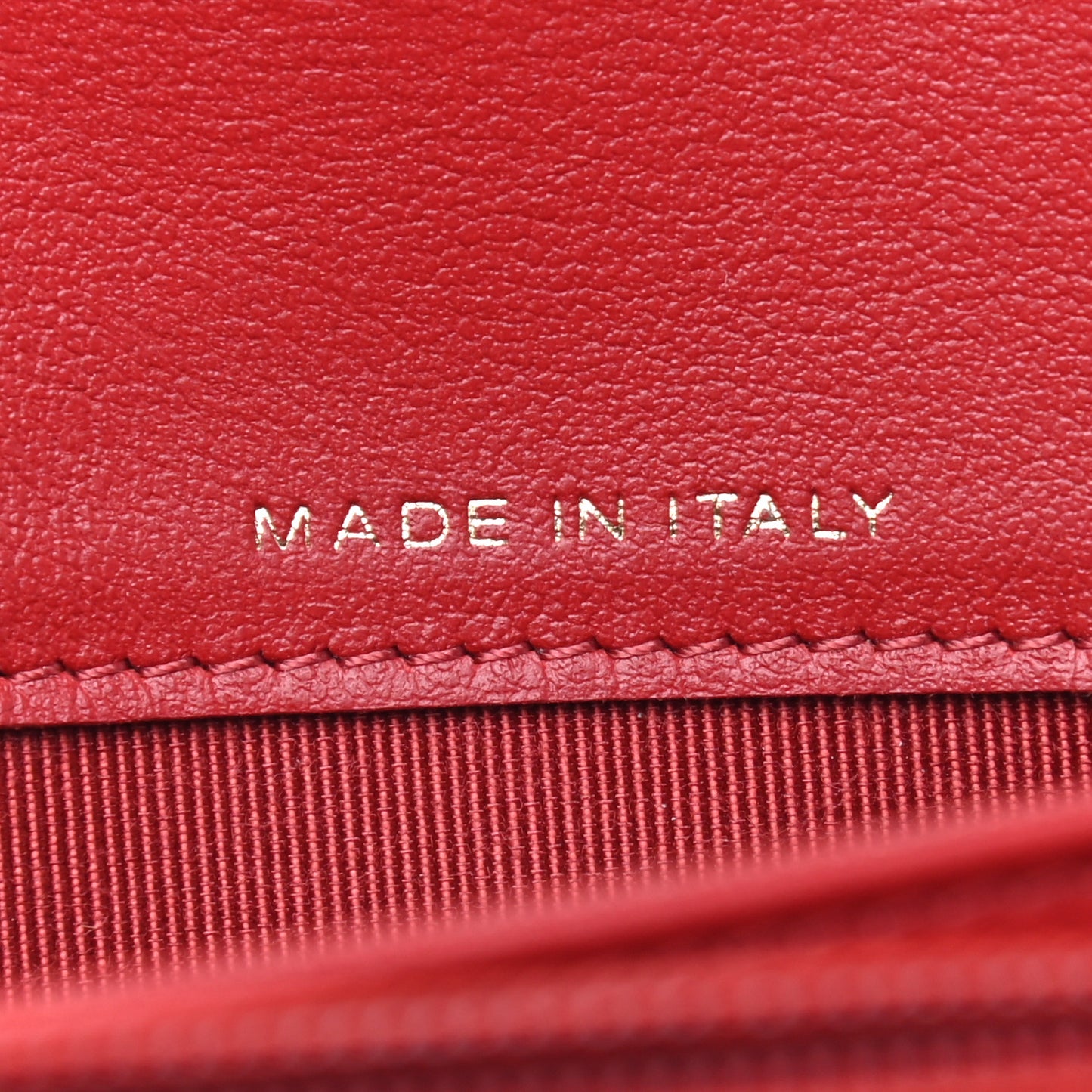 Aged Calfskin Quilted Large Reissue Gusset Flap Wallet Red