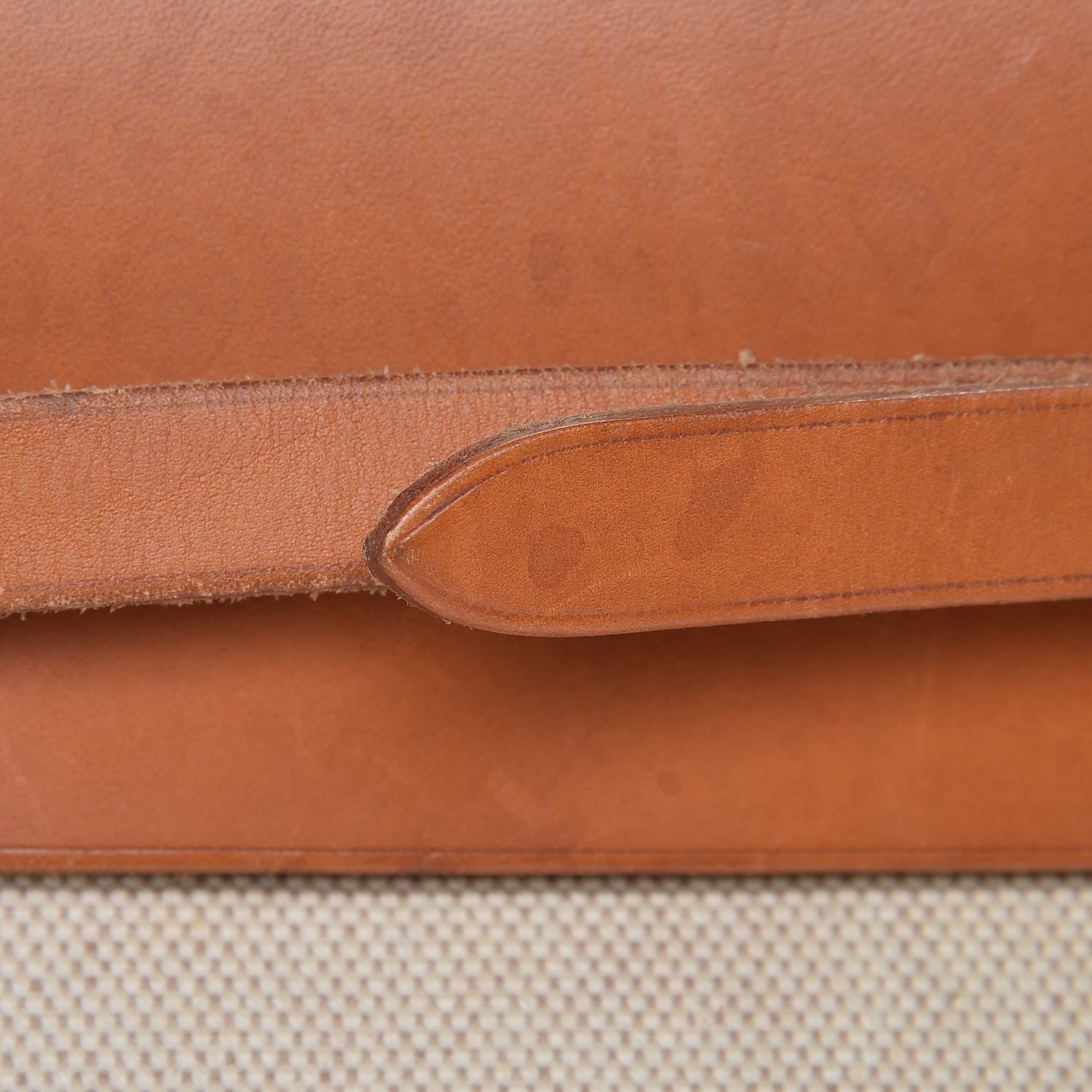 Hermes Toile Vache Calfskin Herbag 40 GM Natural 13 of 29