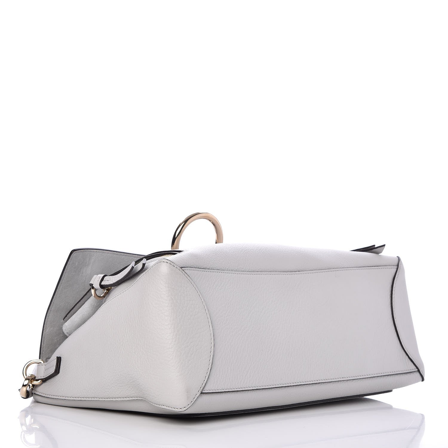 Chloe Calfskin Medium Faye Day Shoulder Bag Airy Grey 4 of 7