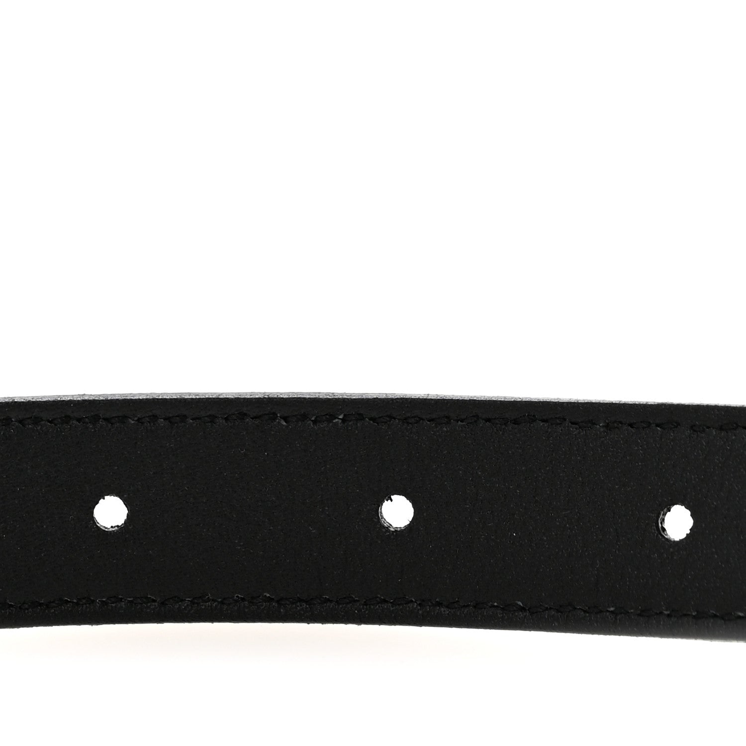 Saint Laurent Calfskin Monogram Cassandre 95 38 Belt Black 4 of 7