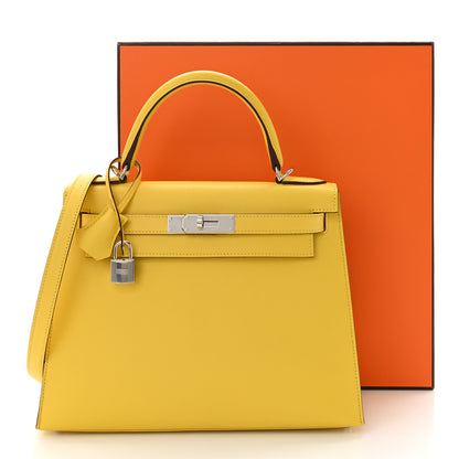 Hermes Epsom Kelly Sellier 28 Jaune De Naples 12 of 12