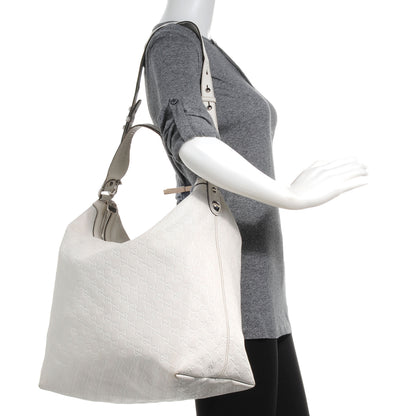 Gucci Guccissima Icon Bit Hobo White 2 of 9