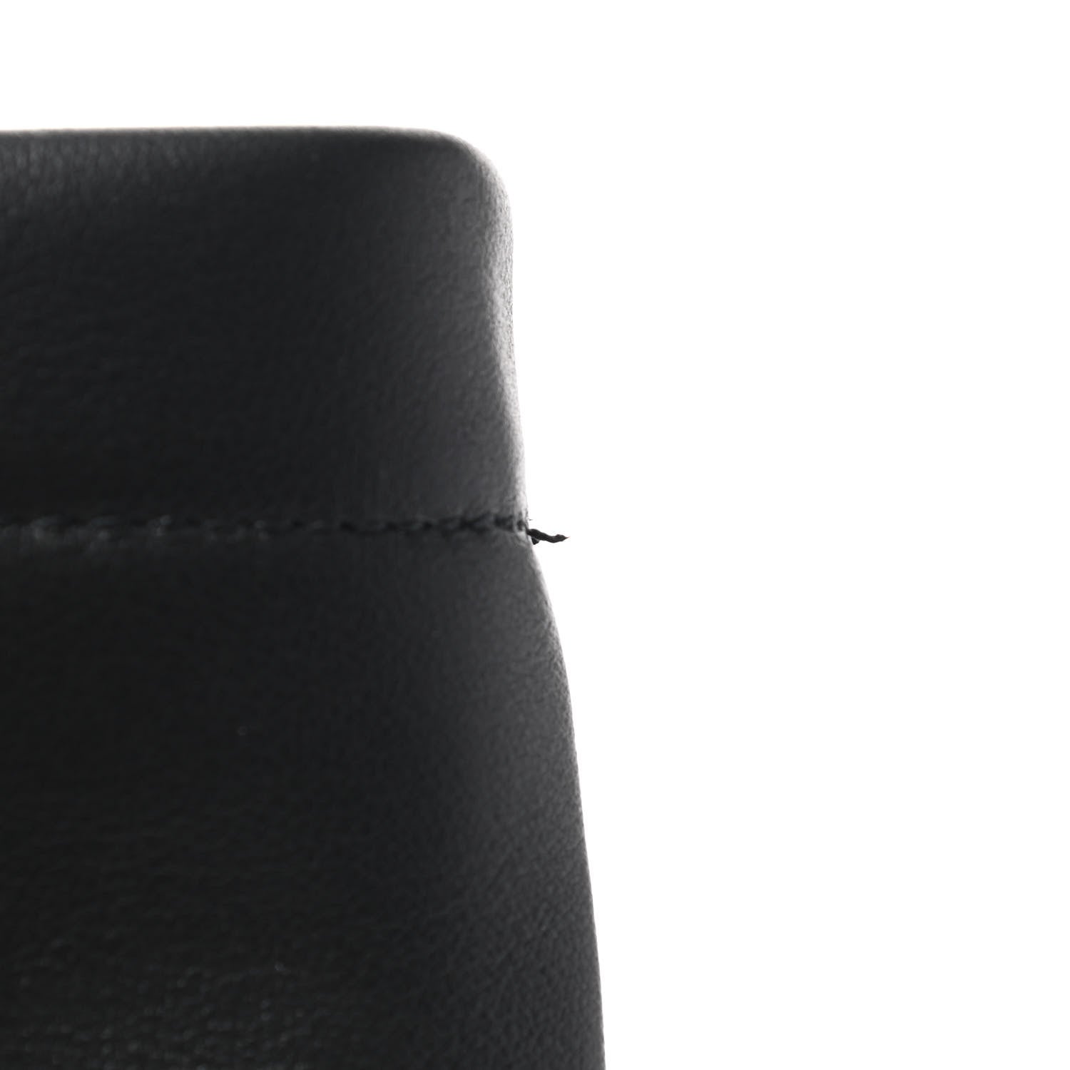 Christian Dior Calfskin Medium Diordouble Zip Pouch Black 7 of 8