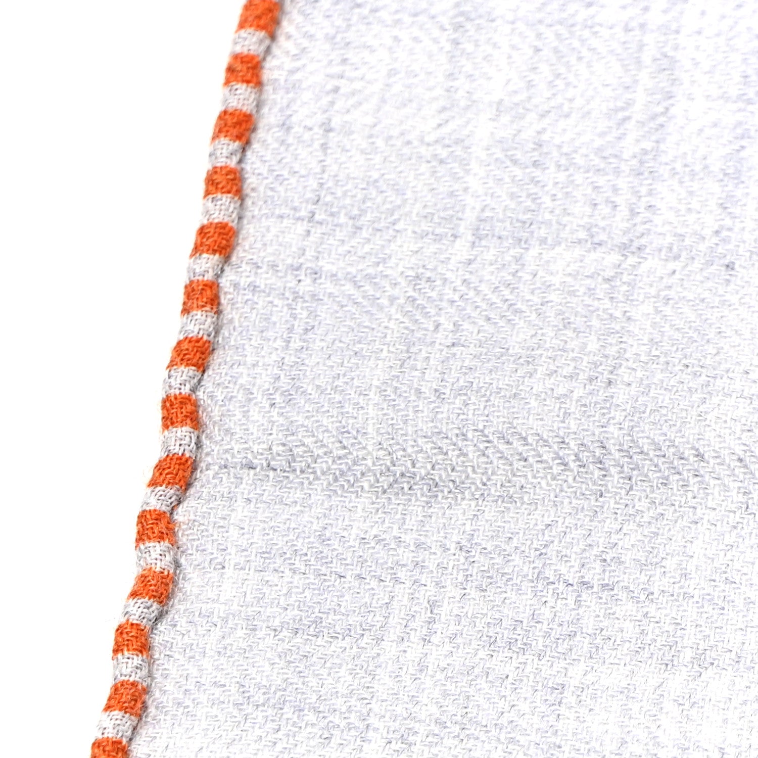 Hermes Cashmere Silk Horse Club Shawl 140 Gris Chine Orange 8 of 11