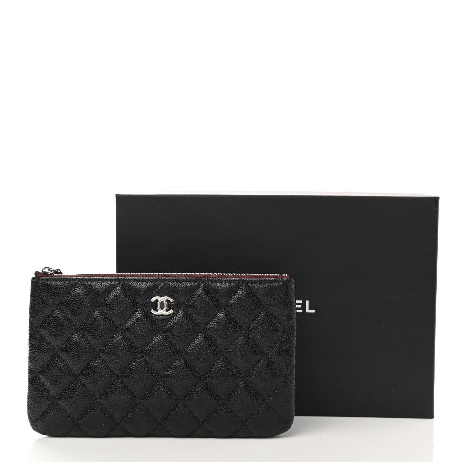 Chanel Caviar Quilted Cosmetic Case Black 8 of 8