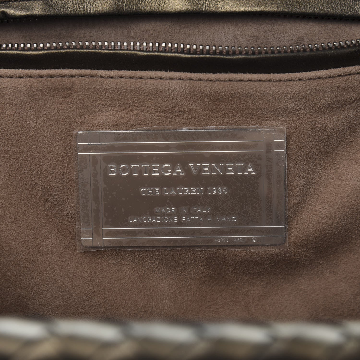 Bottega Veneta Nappa Intrecciato The Lauren 1980 Clutch Platinum 6 of 11