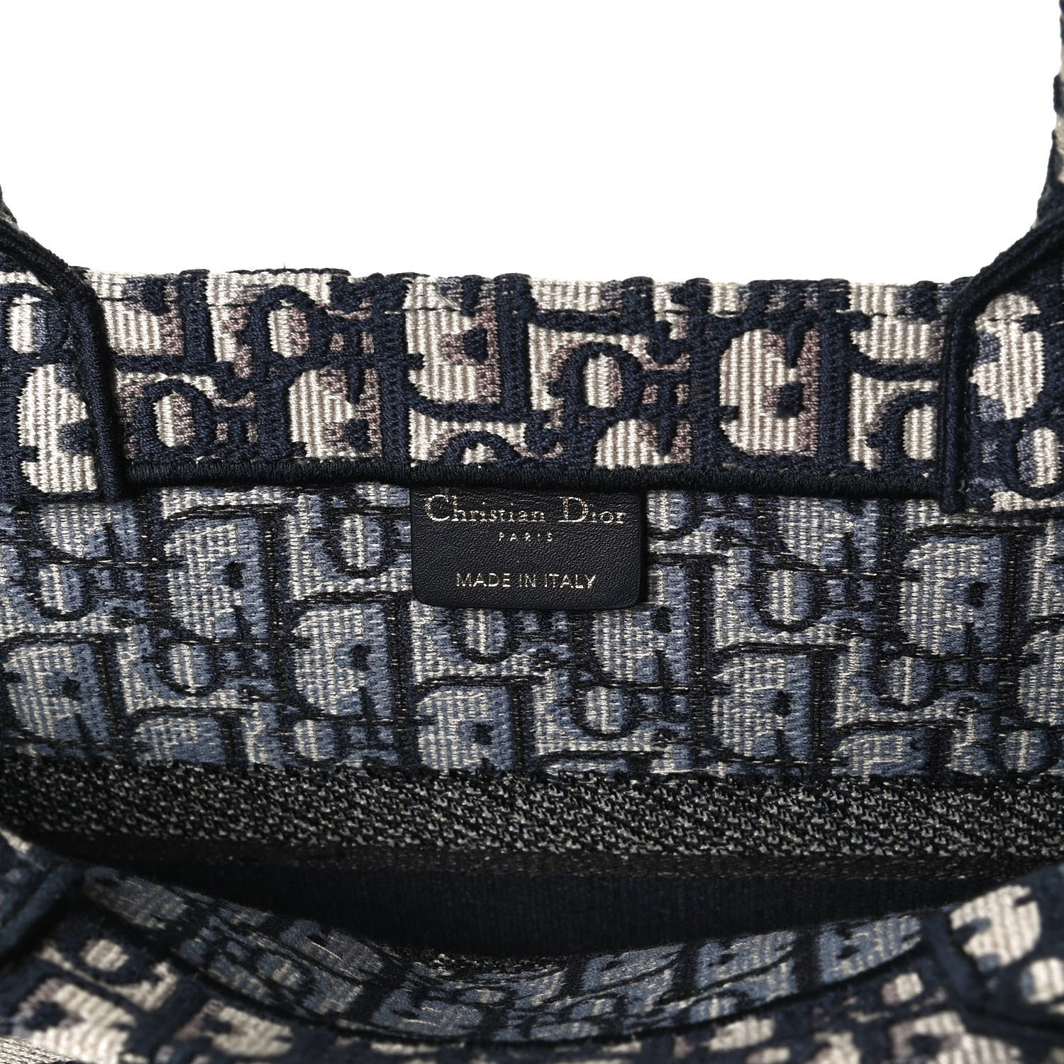 Christian Dior Oblique Medium Book Tote Blue Multicolor 6 of 11