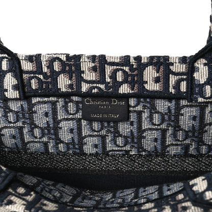 Christian Dior Oblique Medium Book Tote Blue Multicolor 6 of 11