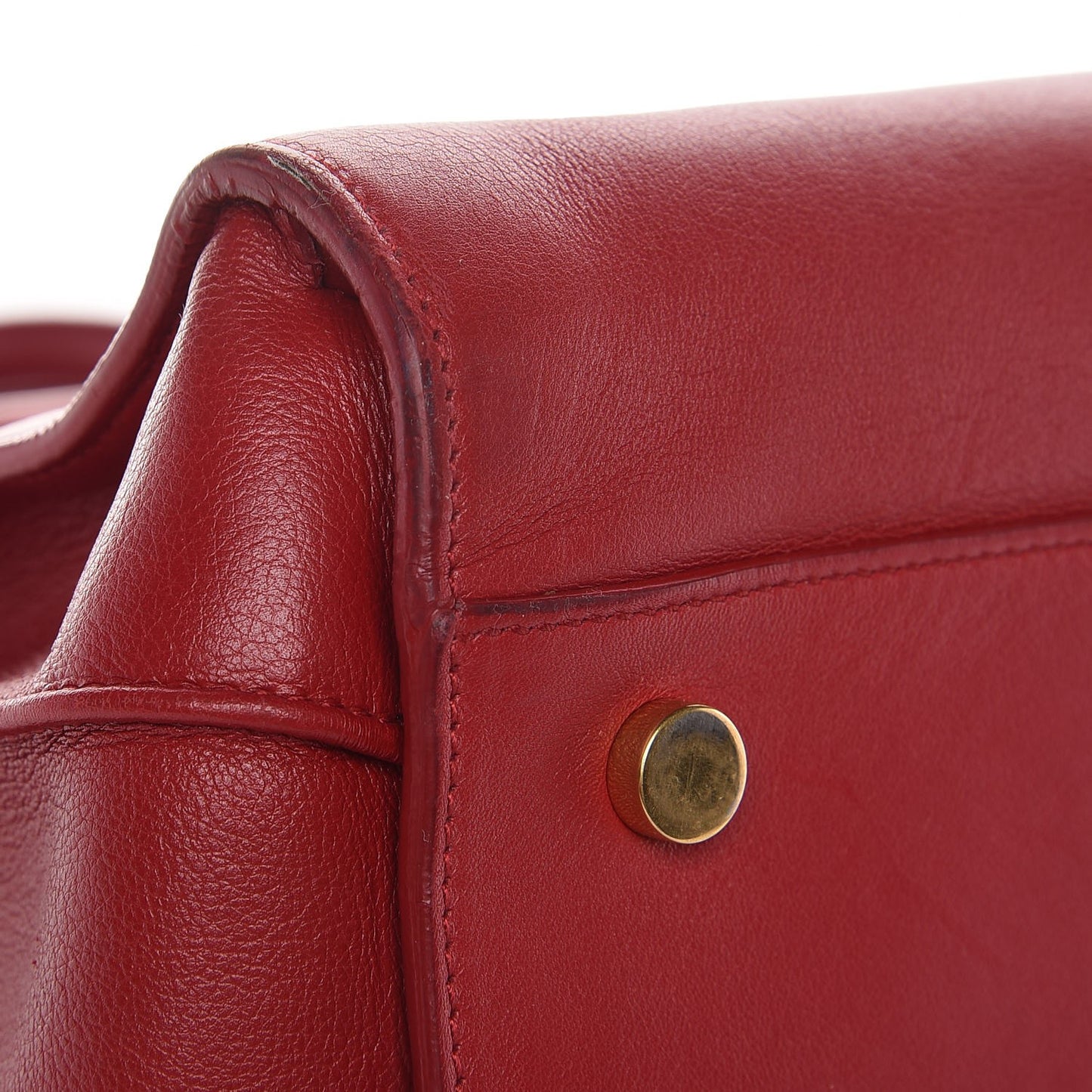 Calfskin Small Sac De Jour Lipstick Red