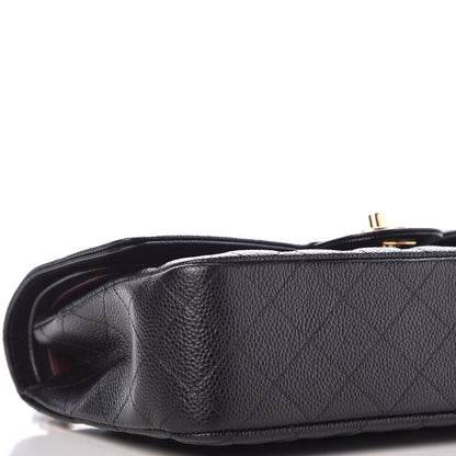 Chanel Caviar Quilted Medium Double Flap Black 7 of 11