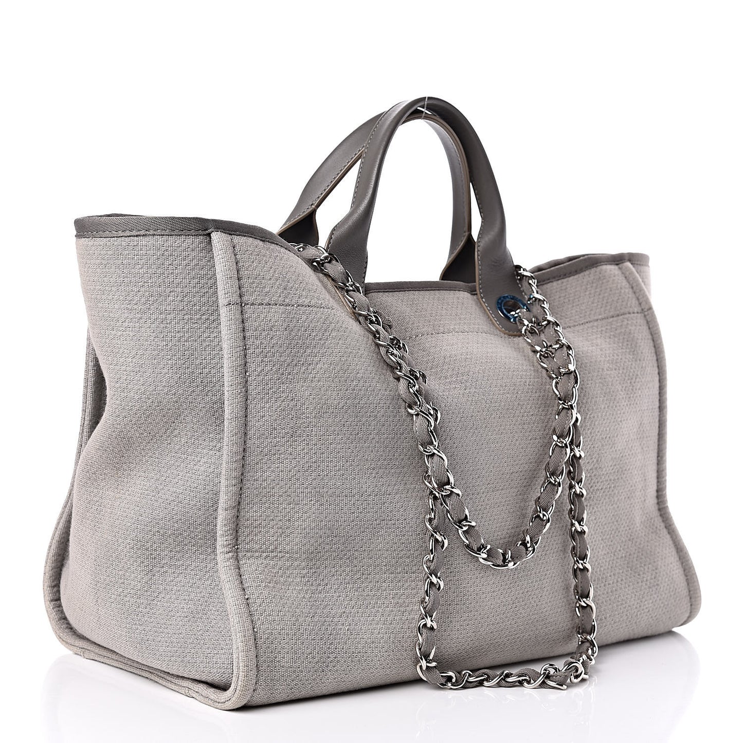 Canvas Large Deauville Tote Grey