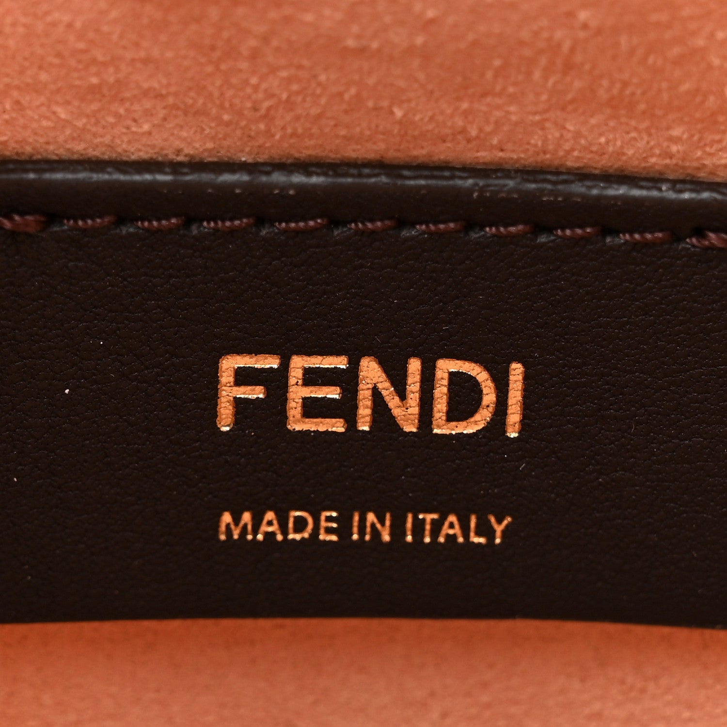 Fendi Shearling Suede F is Fendi Logo Embossed Mini Mon Tresor Bucket Bag Light Rose 6 of 14