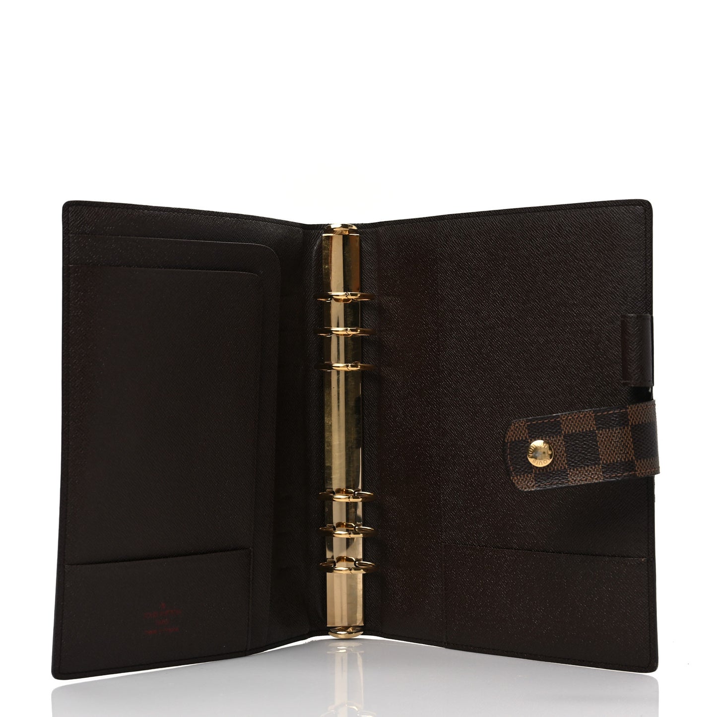 Damier Ebene Large Ring Agenda Cover