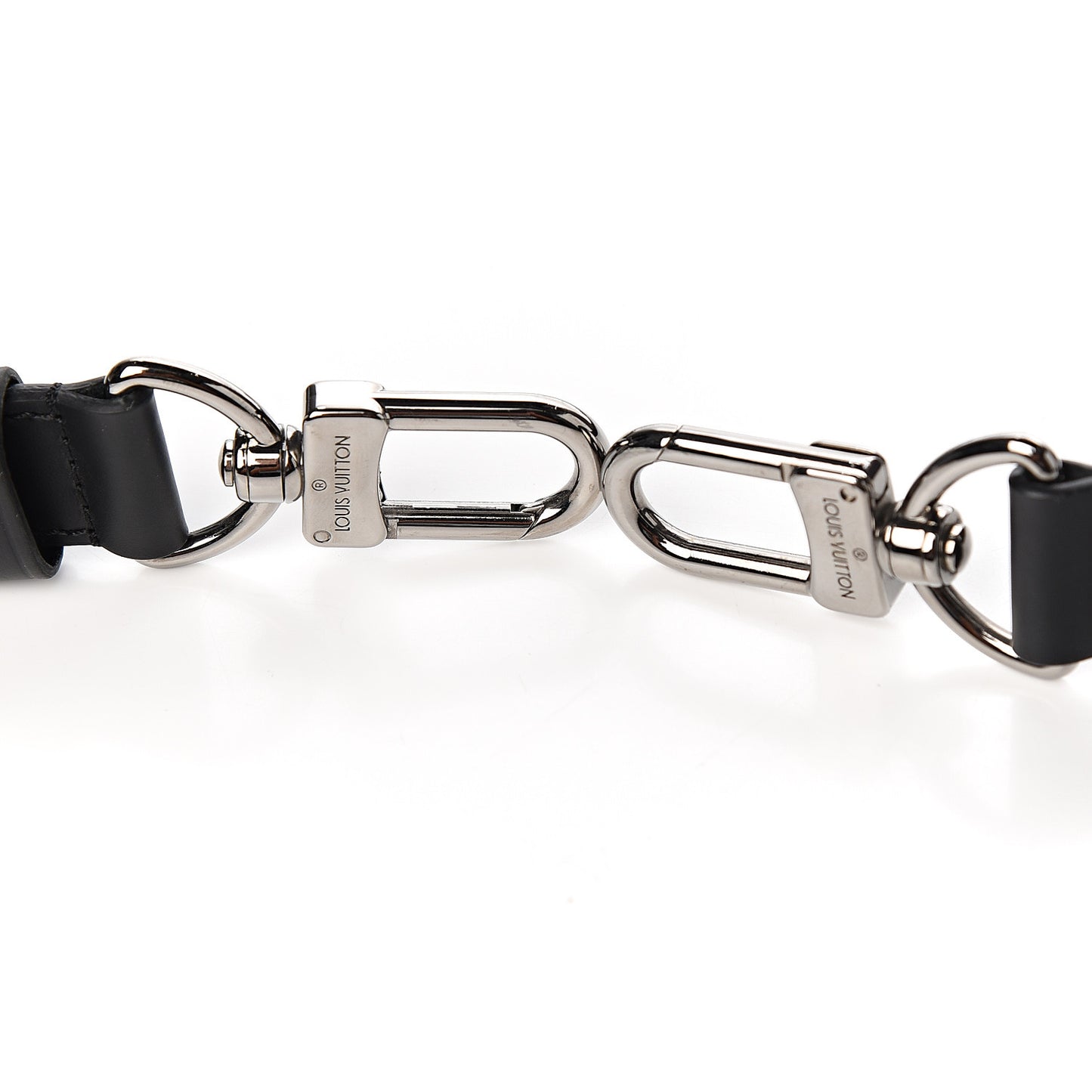 Calfskin Keepall Bandouliere Adjustable Shoulder Strap Black