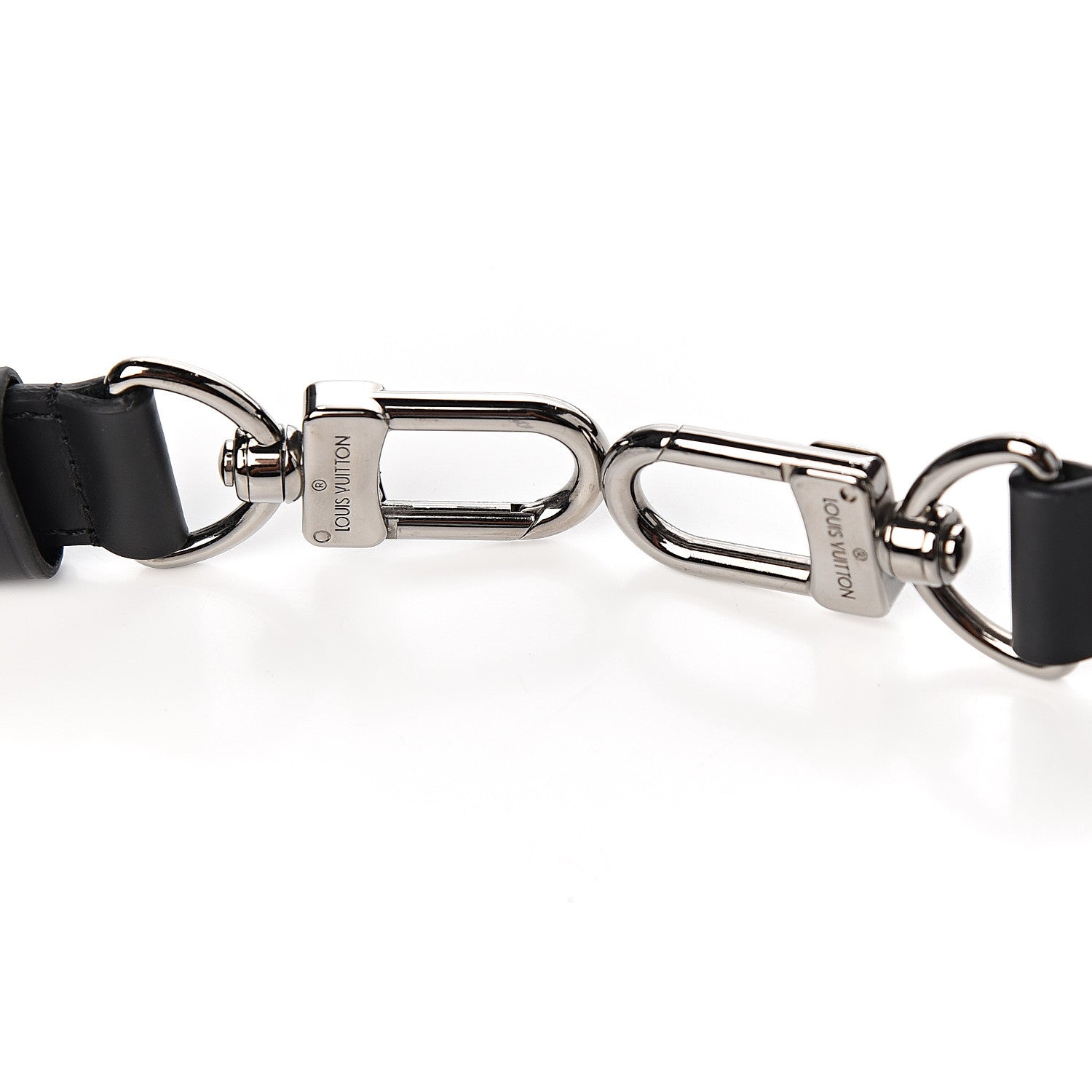 Louis Vuitton Calfskin Keepall Bandouliere Adjustable Shoulder Strap Black 3 of 3