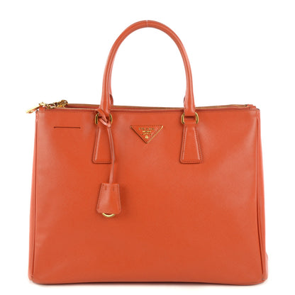 Prada Saffiano Large Galleria Double Zip Tote Papaya 1 of 11