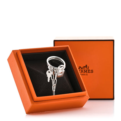 Hermes Sterling Silver Alpha Kelly Double Ring 52 6 8 of 8
