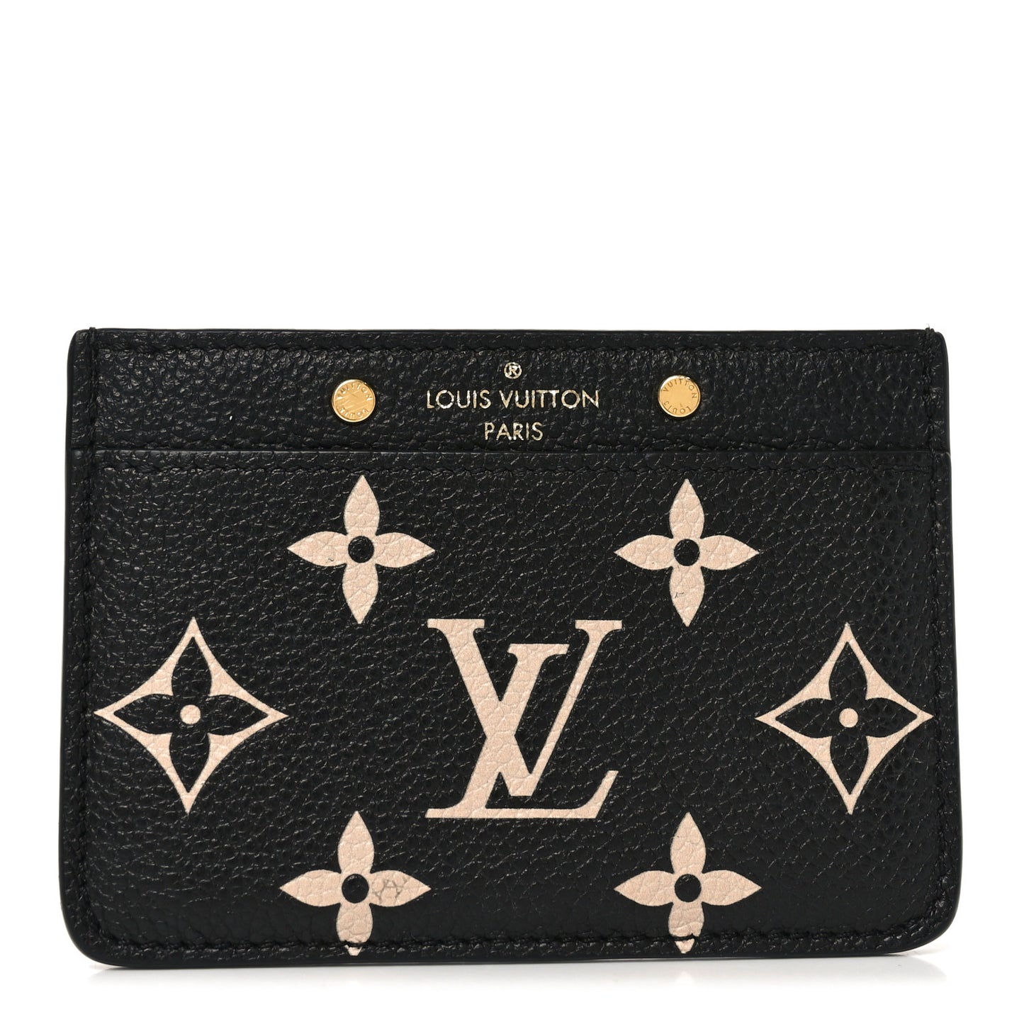 Empreinte Monogram Giant Card Holder Black Beige