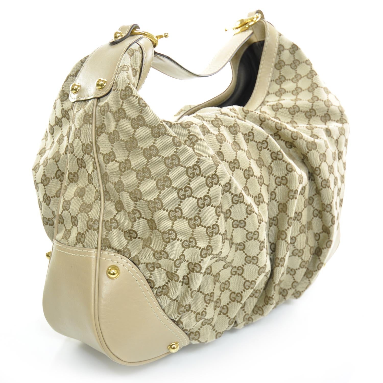 Gucci Monogram Large Jockey Hobo 3 of 9