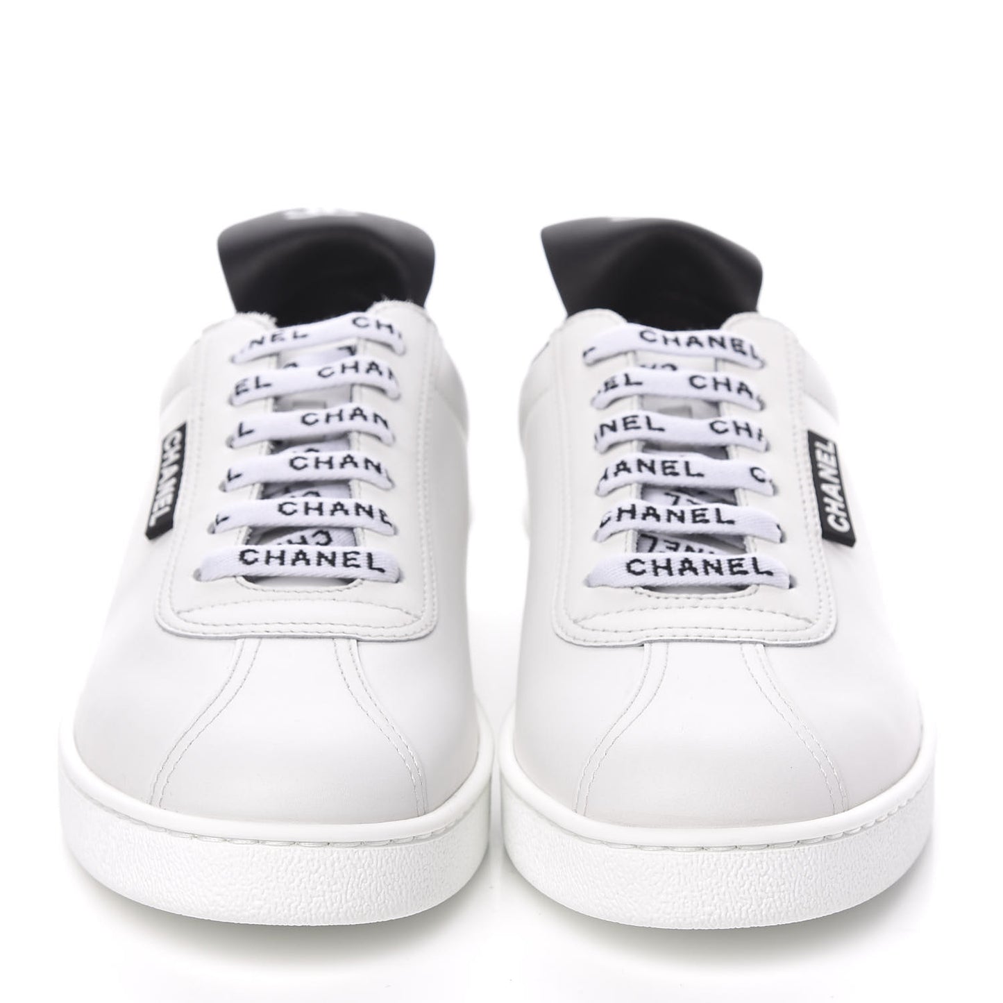 Calfskin CC Womens Sneakers 37 White