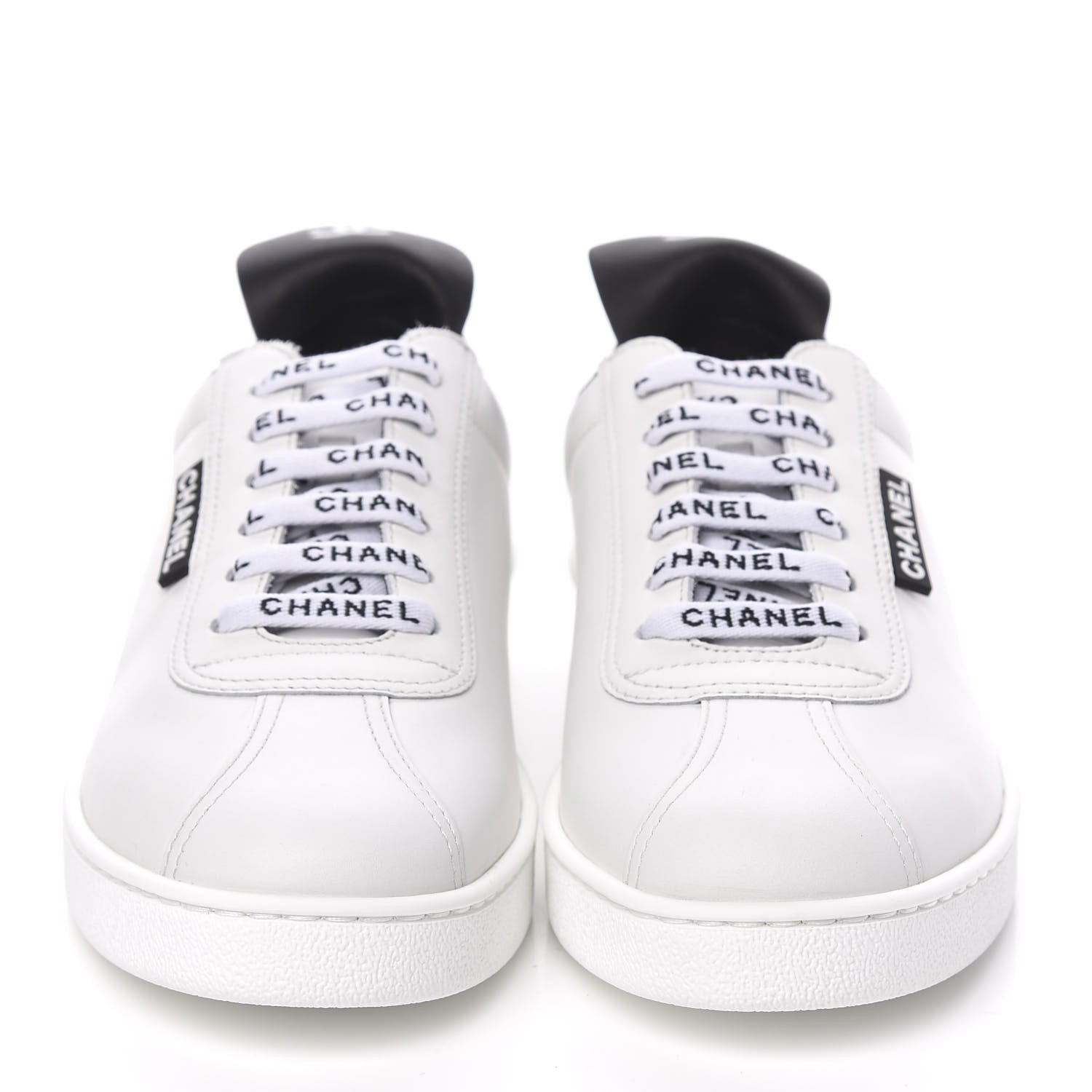 Chanel Calfskin CC Womens Sneakers 37 White 2 of 9